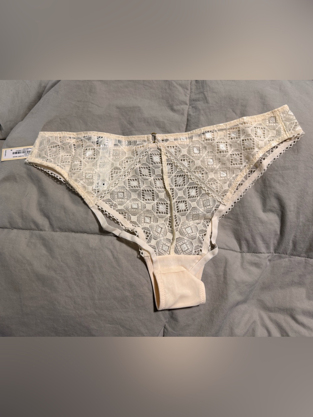 Lace Bikini Briefs in Ivory - Women's Intimates